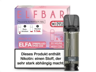 E Zigarette Elfa Pods 2er Peach Ice